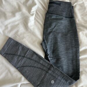 Gray Leggings with Logo
